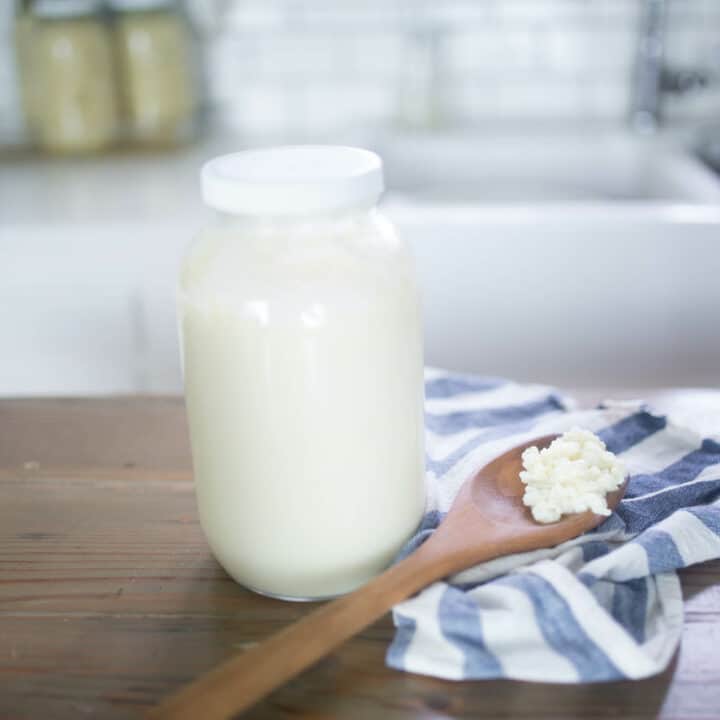 Learn how to make milk kefir probiotic with video tutorial