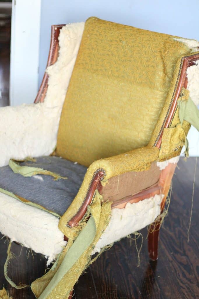 striping an outdated chair