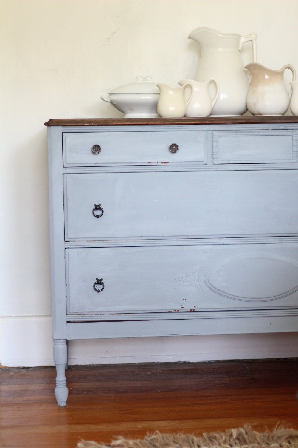 Blue on sale grey dresser