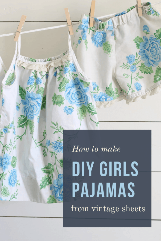 pajamas from vintage sheets sewing tutorial