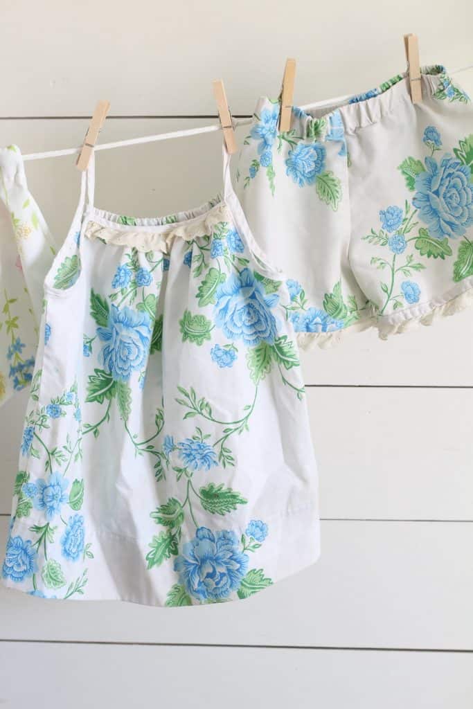 How To Sew Girl S Pajamas From Vintage Sheets Farmhouse On Boone