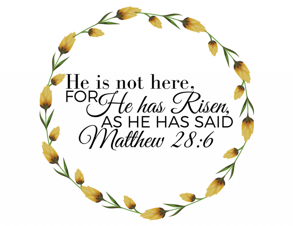 He is Risen Free Easter Printable