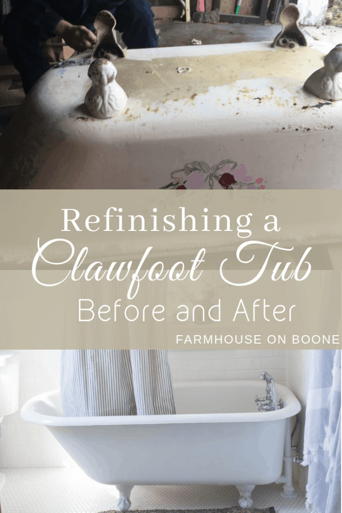 refinishing a clawfoot tub before and after