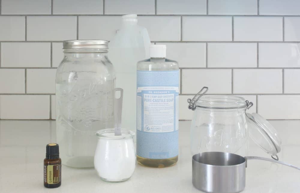 Homemade Nontoxic Bathroom Scrub Cleaner