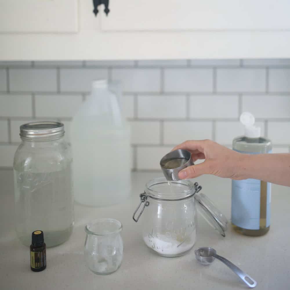 Homemade Nontoxic Bathroom Scrub Cleaner - Farmhouse on Boone