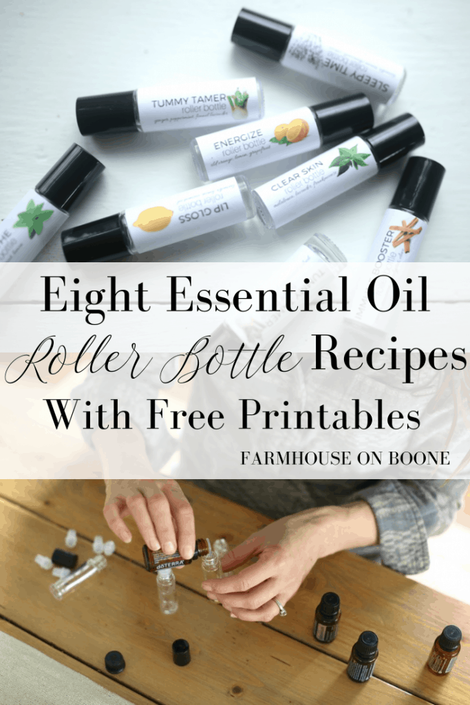 Eight Essential Oil Roller Bottle Recipes With Free Printables