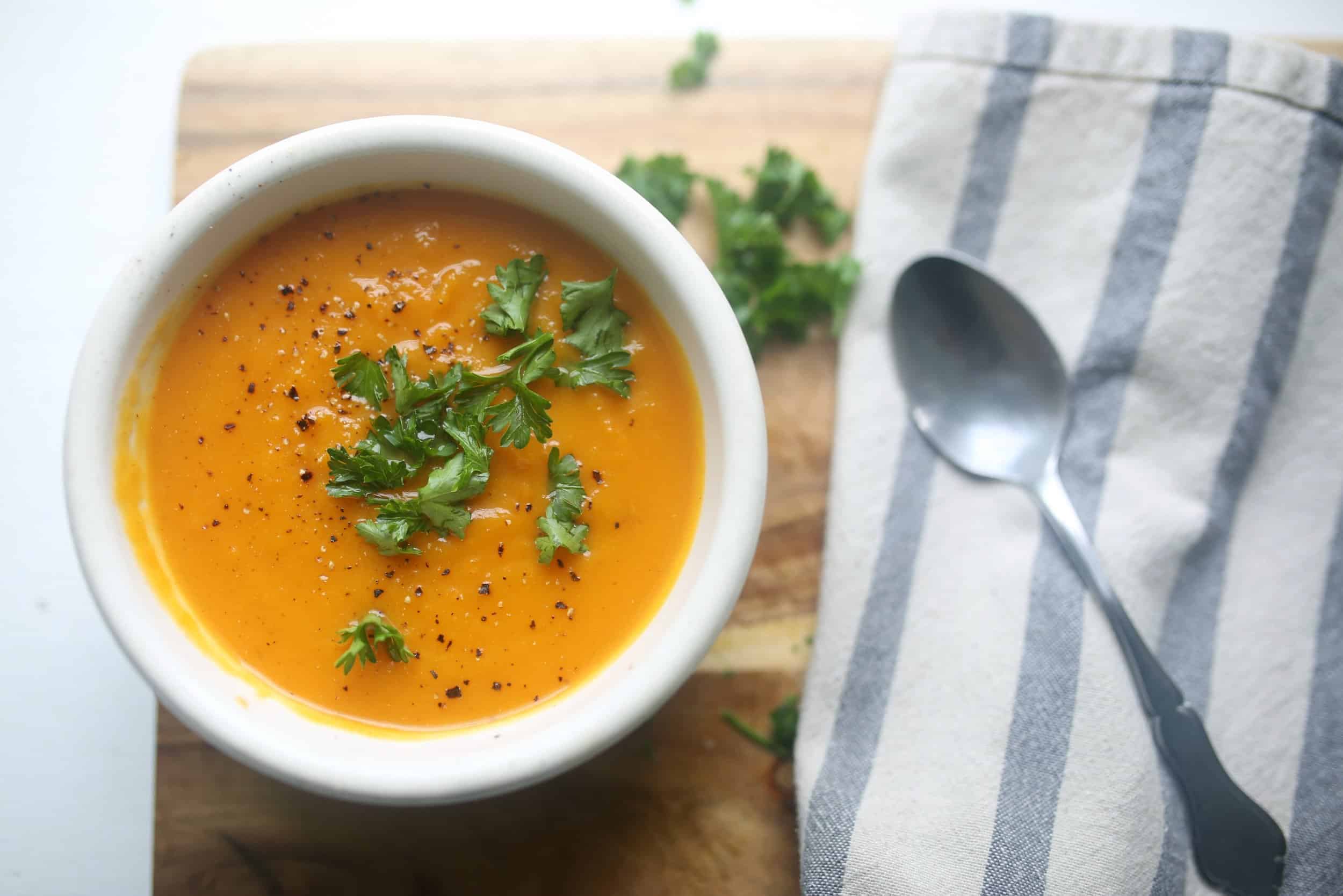 roasted garlic butternut squash soup