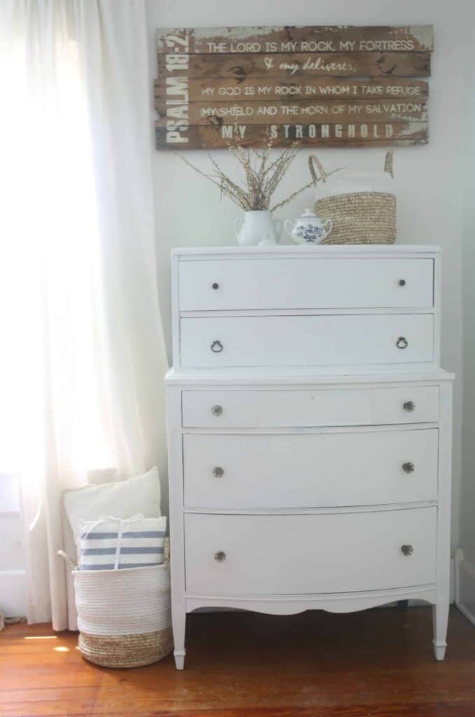 Linen White Chalk Paint Dresser Makeover Farmhouse On Boone