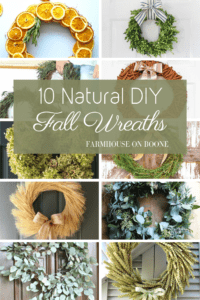 10 Natural DIY Wreaths To Make This Fall - Farmhouse on Boone