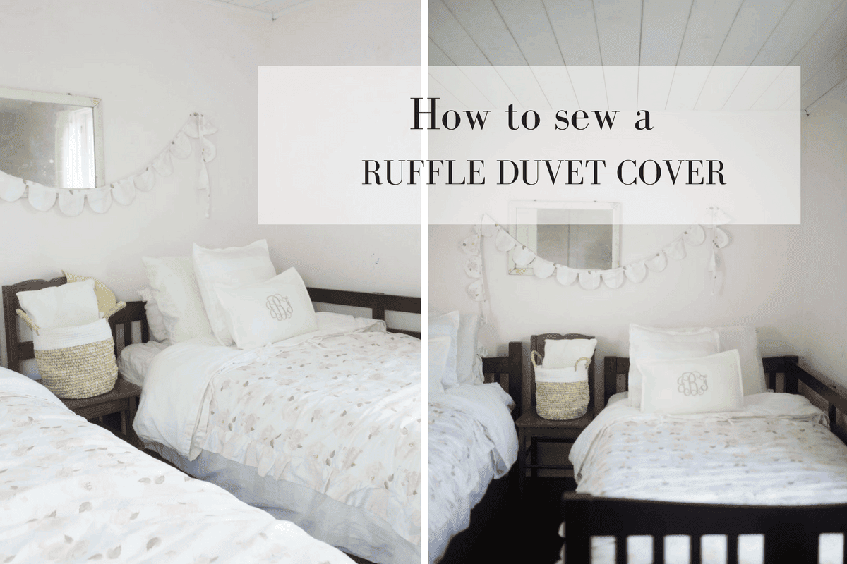 Learn how to make a ruffle duvet cover for a kids room