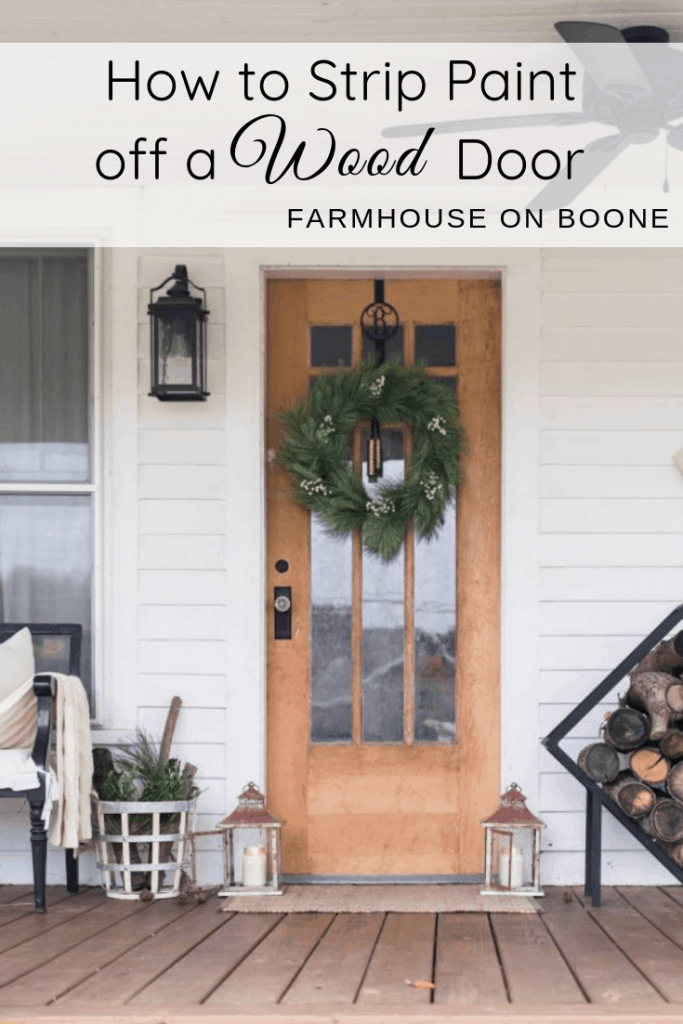 How to stripe paint from an antique door