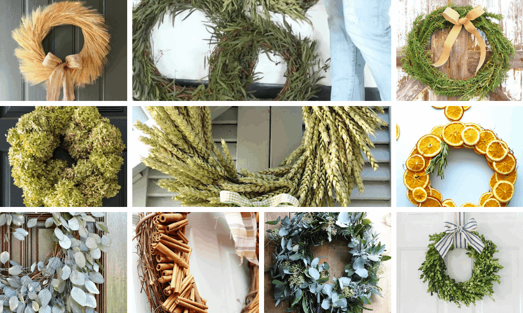 natural wreaths for fall