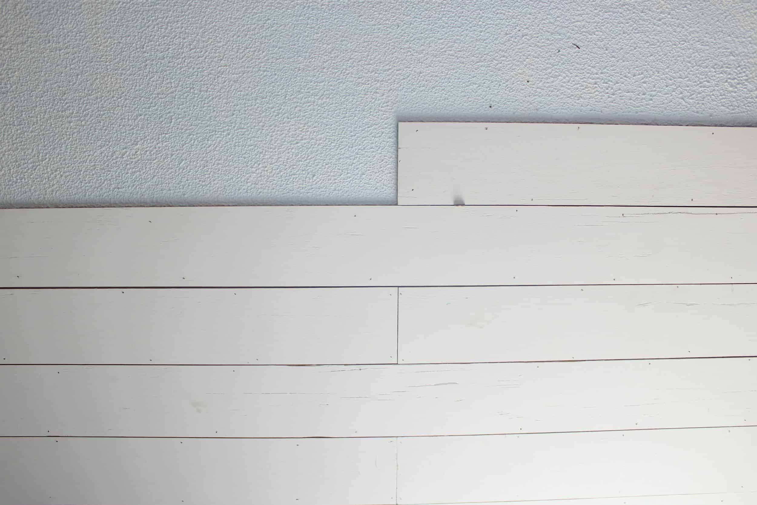 Plank A Popcorn Ceiling With Plywood