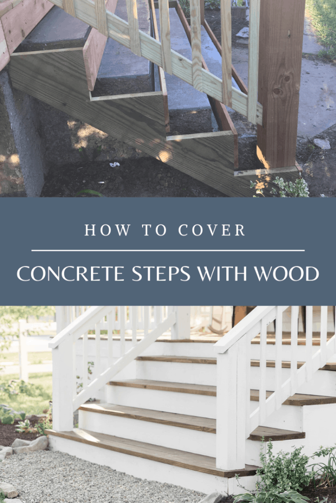 How to Cover Concrete Steps with Wood landscaping update