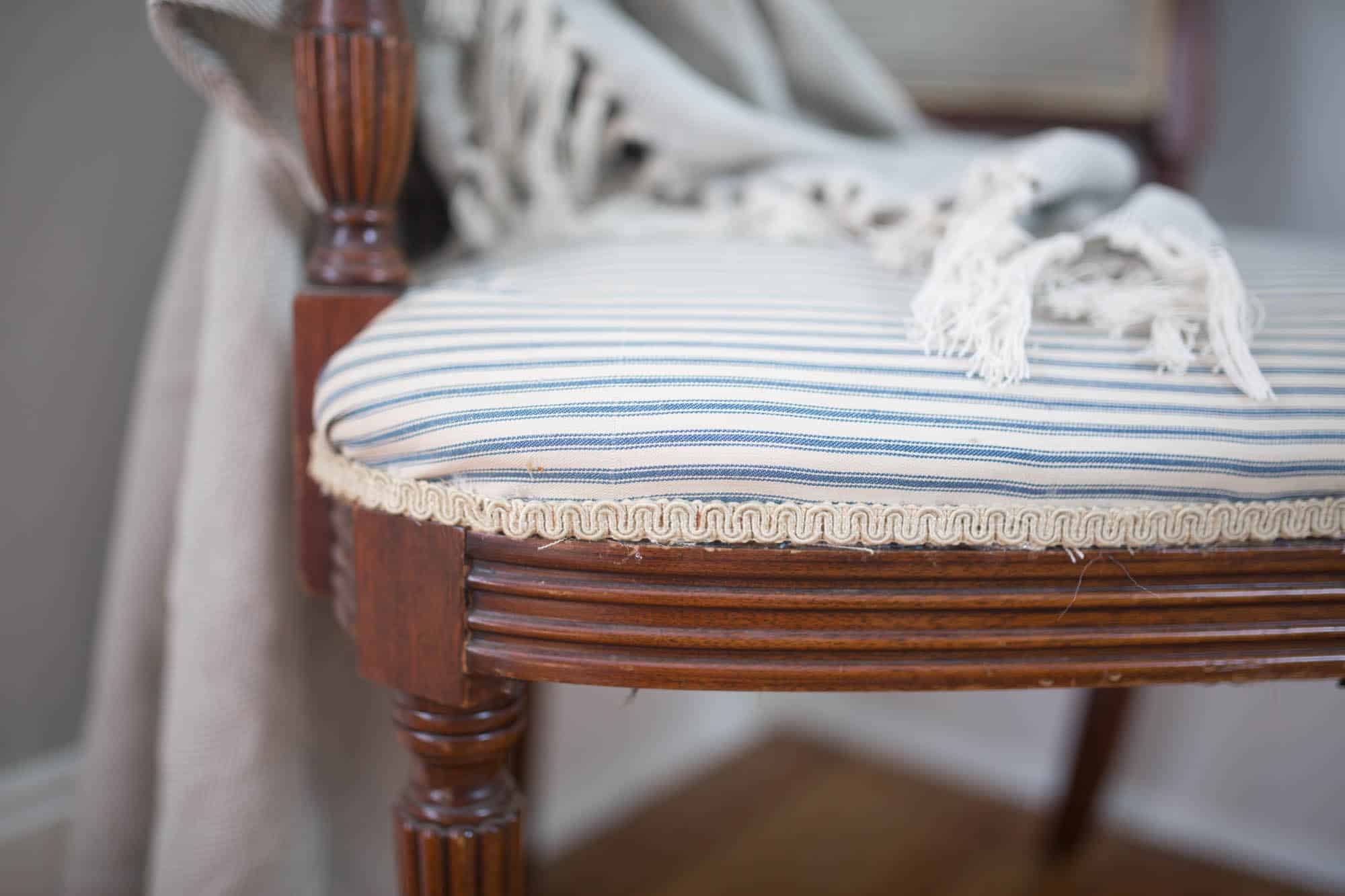 reupholster a chair with this simple video tutorial.