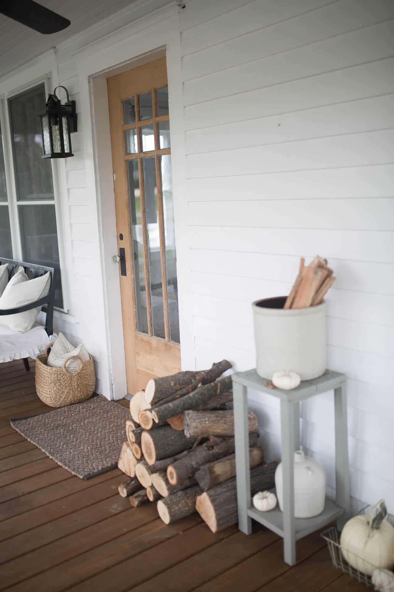 Fall Farmhouse front Porch Ideas