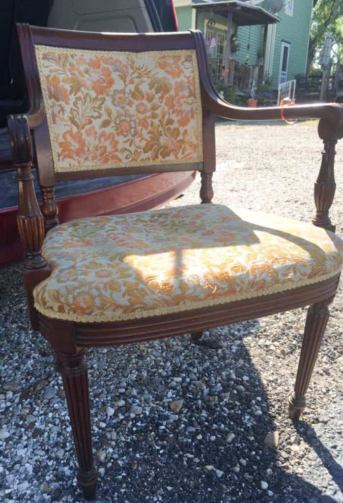 Learn how to reupholster a chair to transform something ugly into something beautiful.