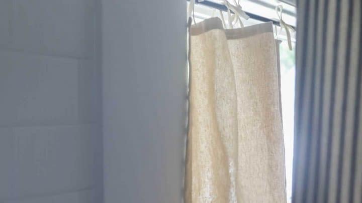 How To Make Drop Cloth Curtains, Drop Cloth Shower Curtain Diy