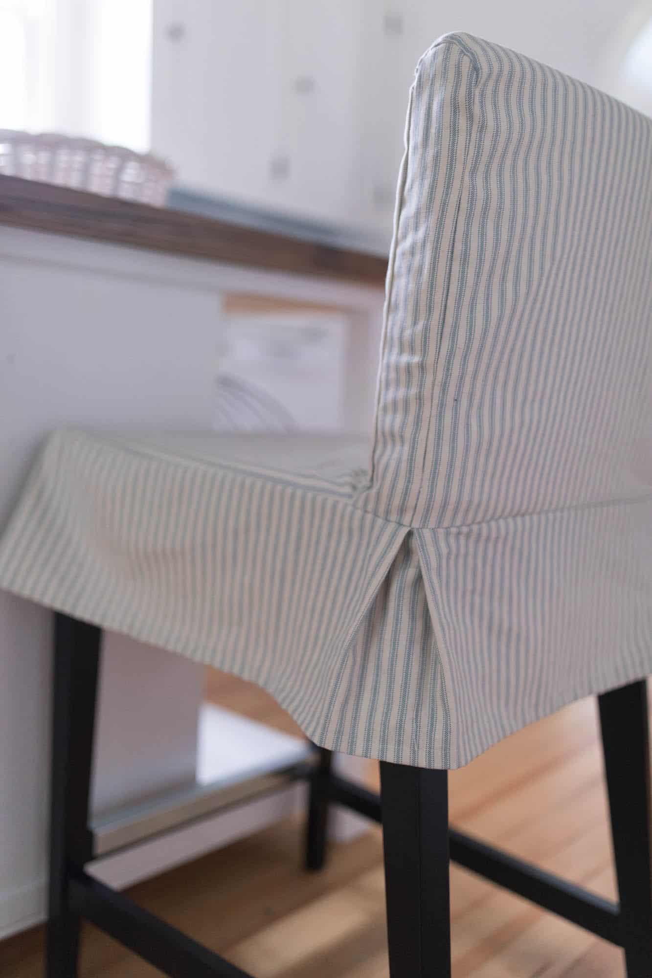 How to Sew a Parsons Chair Slipcover for the IKEA HENRIKSDAL Bar Stool