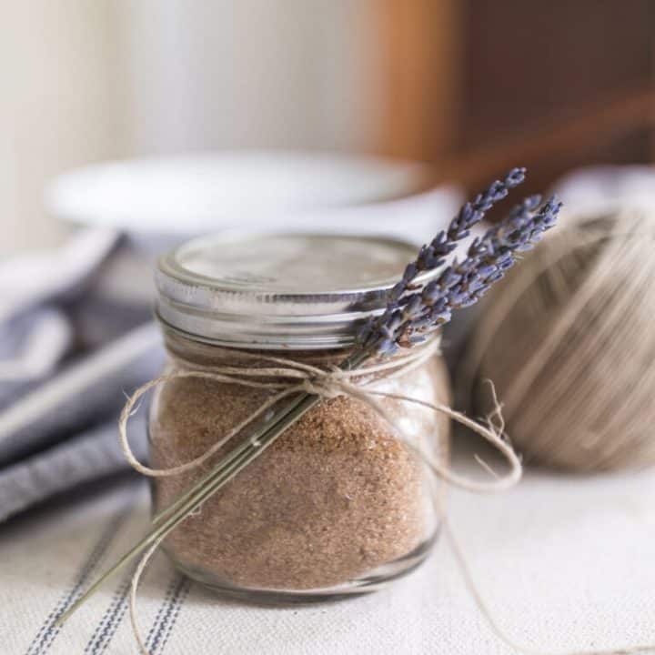 Homemade Lavender Sugar Scrub