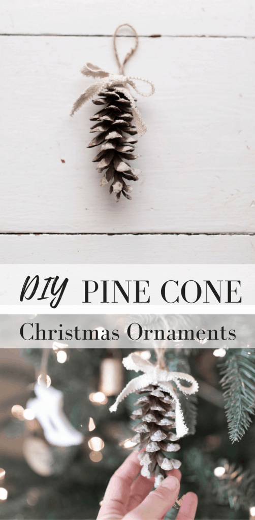 How to Make Simple Pine Cone Christmas Ornaments DIY Christmas Decorations Video Tutorial