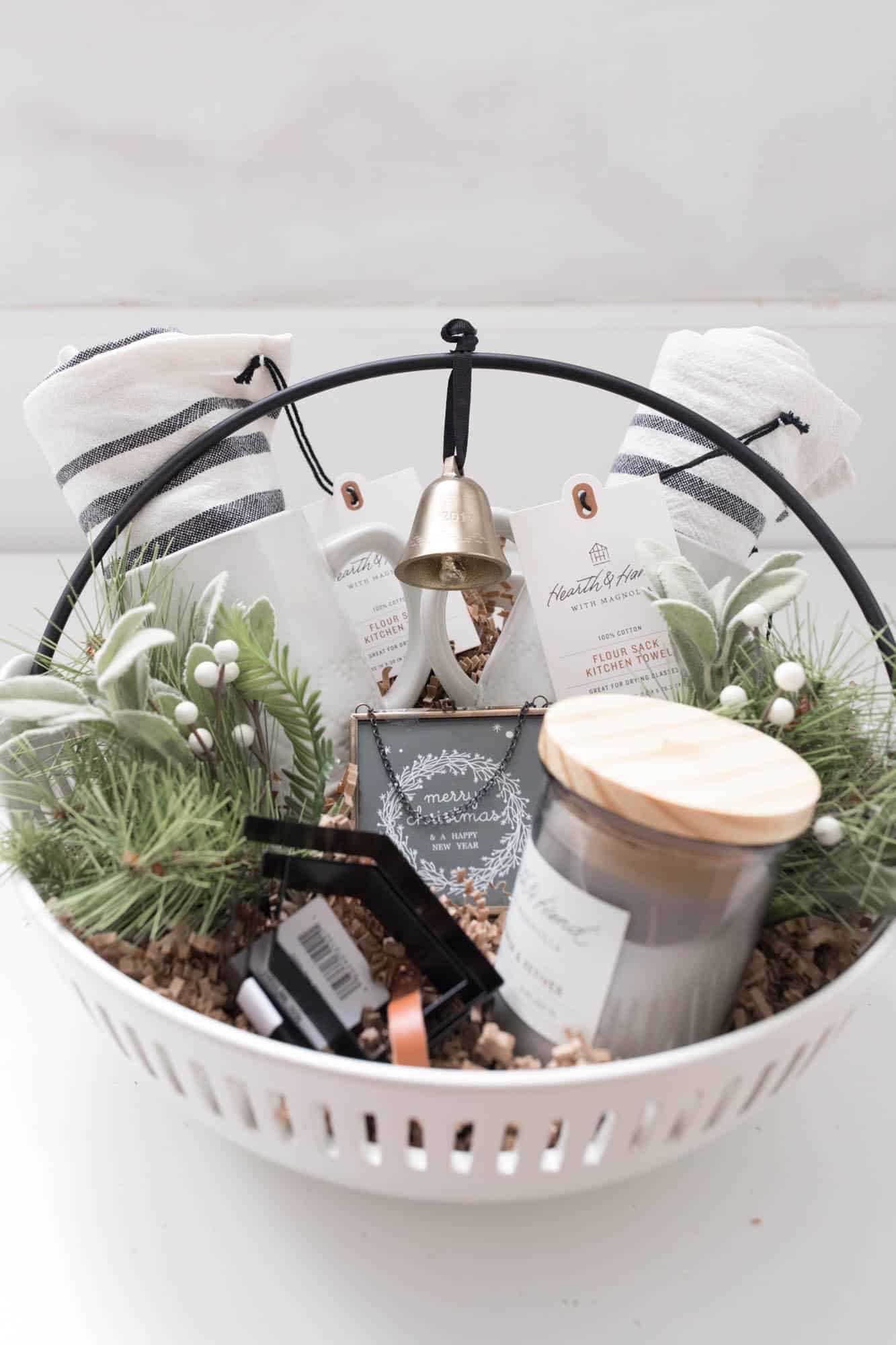 Hearth and Hand Christmas Gift Basket Idea for the Farmhouse Decor Lover on Your List