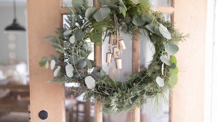 DIY Wreath for Christmas- How to Make a Fresh Christmas Wreath - Farmhouse  on Boone