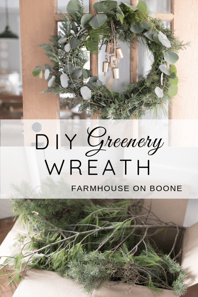 How to make a greenery wreath for christmas diy greenery wreath