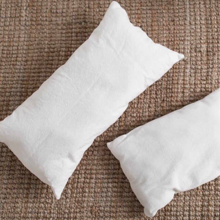 How to Sew a Pillow Insert with Drop Cloth