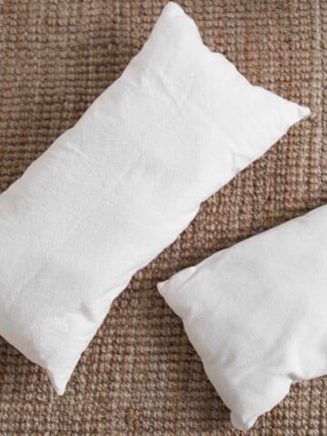 Learn how to make a pillow insert in any size out of drop cloth with this video tutorial.