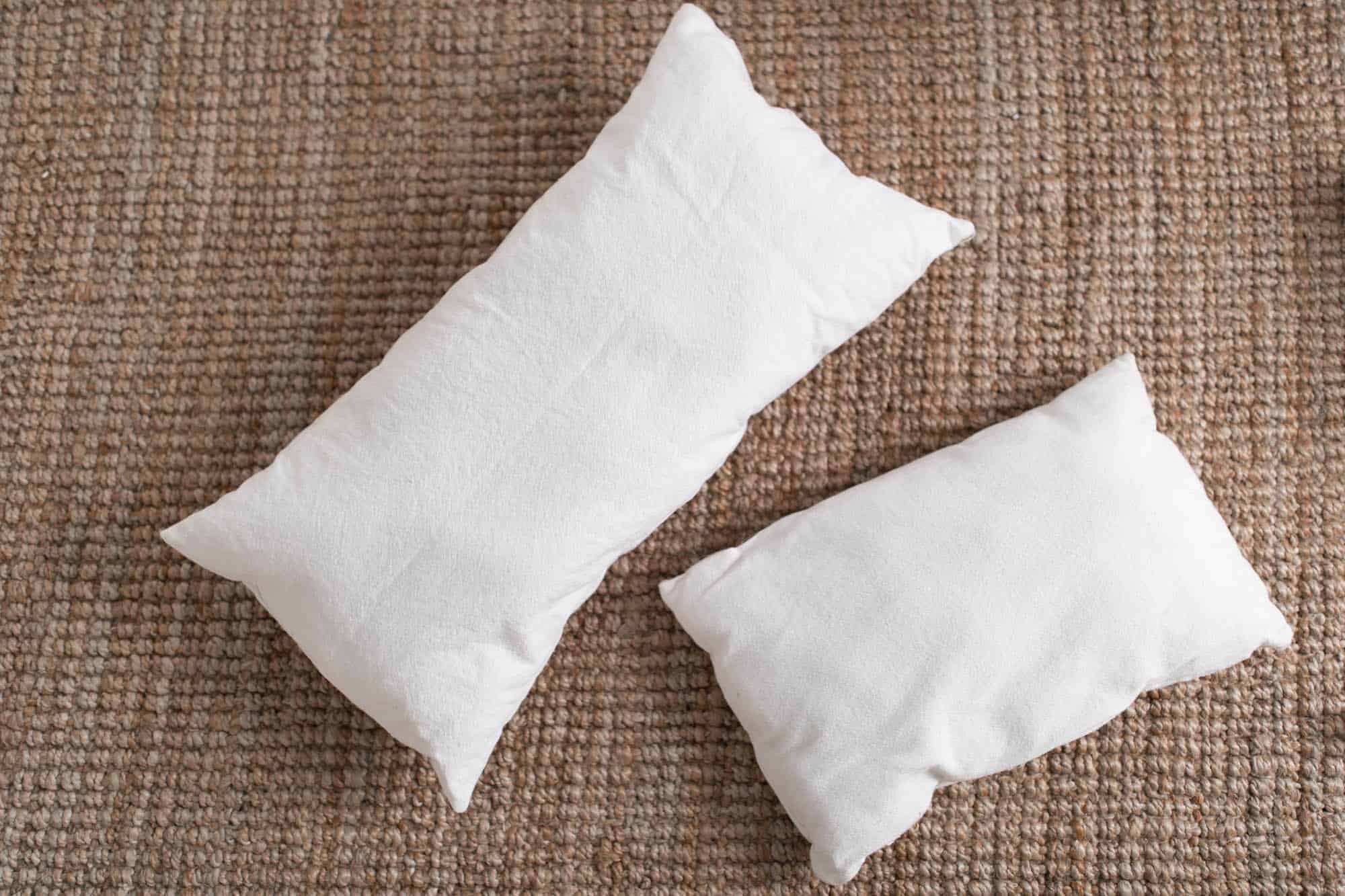 How to Sew a Pillow Insert with Drop Cloth - Farmhouse on Boone