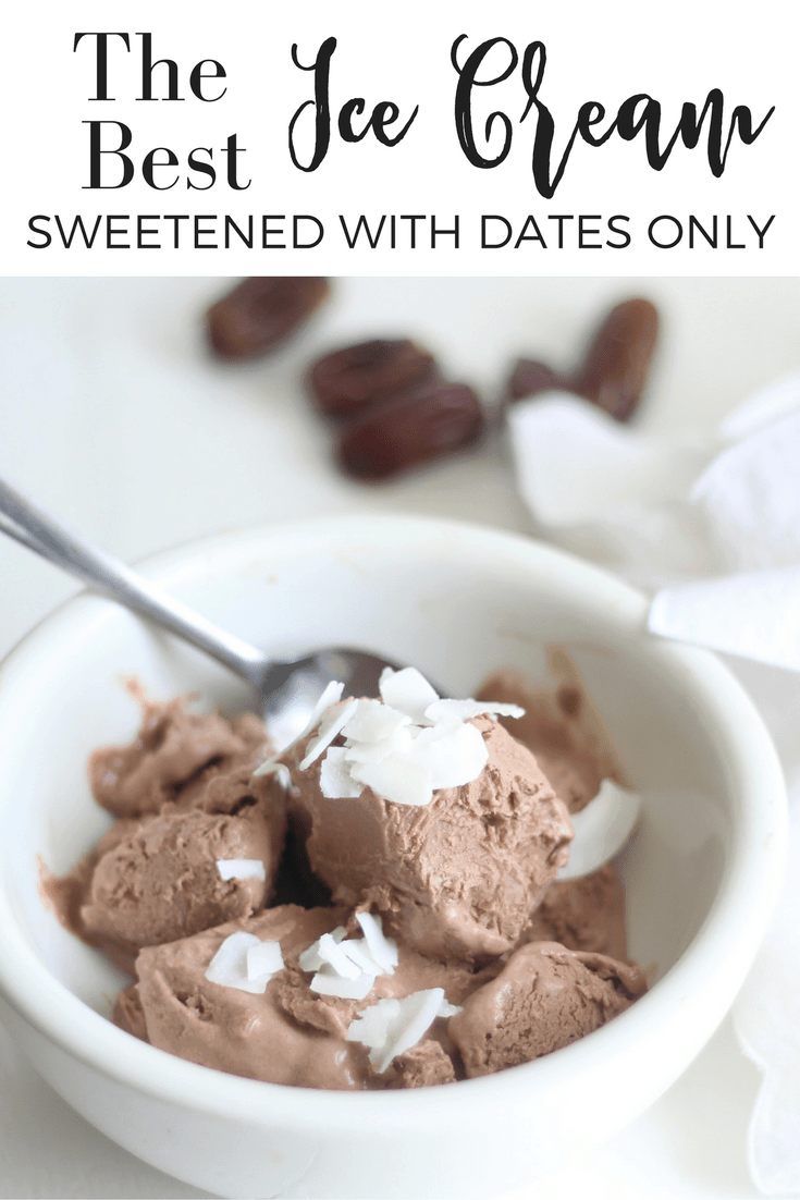 Dairy Free Sugar Free Delicious Date Sweetened Ice Cream