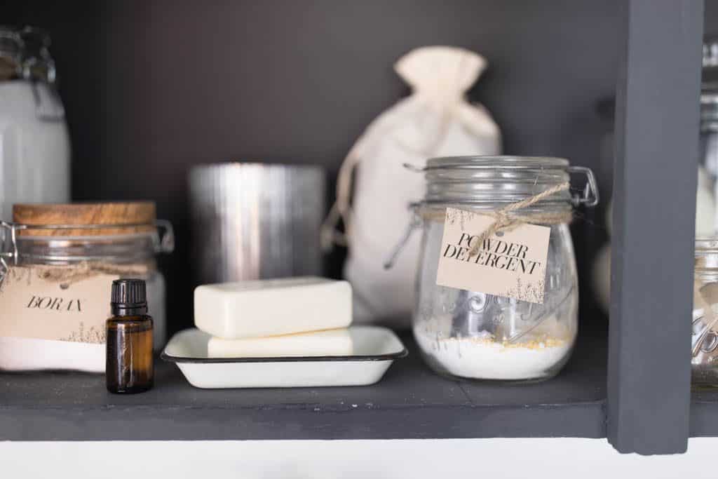 Farmhouse Laundry Room Organization