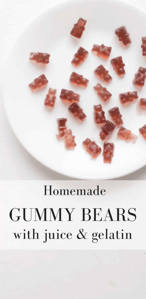 How to Make Healthy Homemade Gummy Bears with Juice and Gelatin