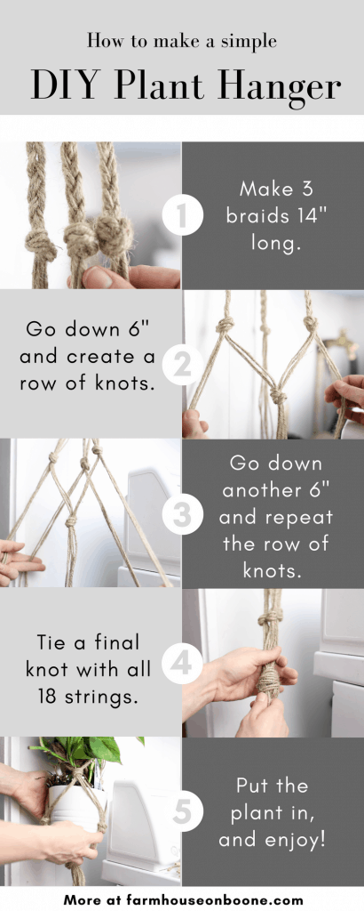 Simple DIY Plant Hanger Macrame for Beginners