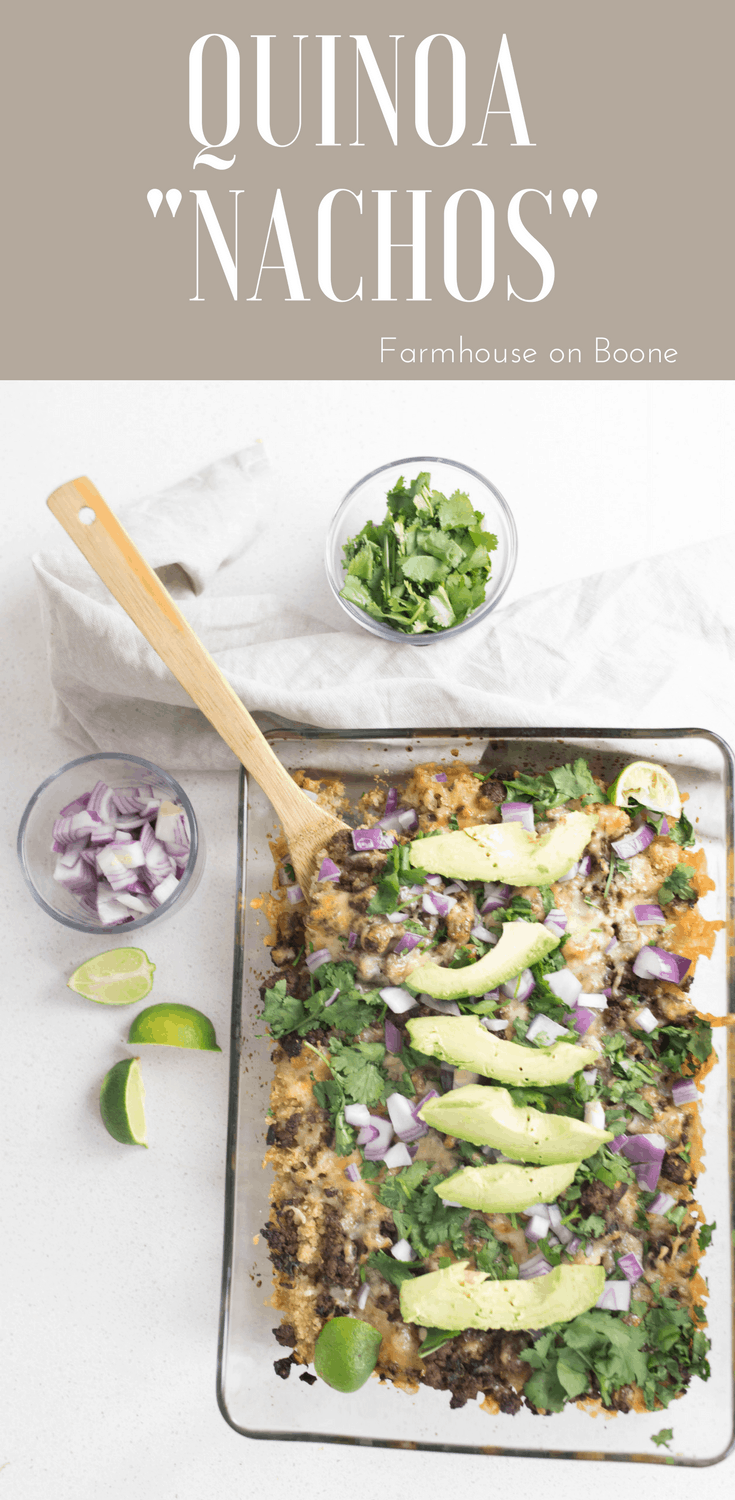 Easy Lunch idea Quinoa Nachos