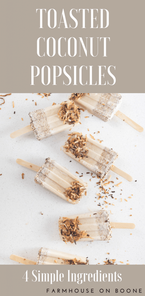 Toasted Coconut Popsicle recipe dairy free summer