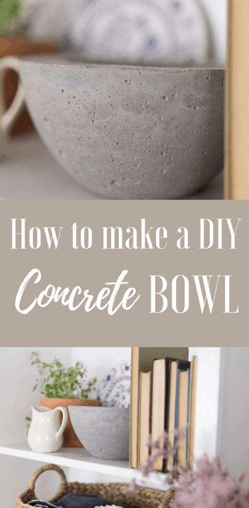 How to Make a DIY concrete bowl from the French Vintage Decor Book