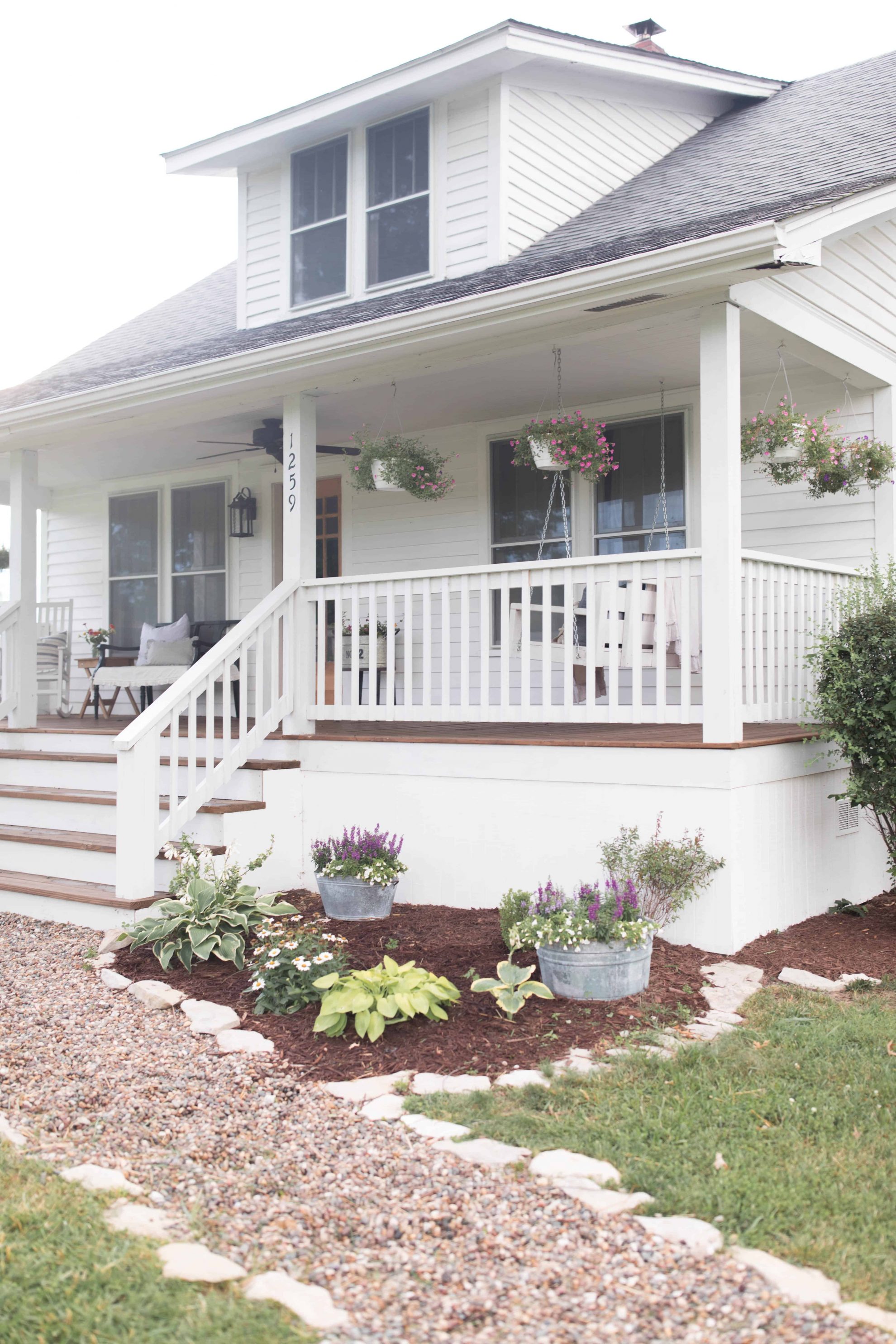 farmhouse front porch summer home tour