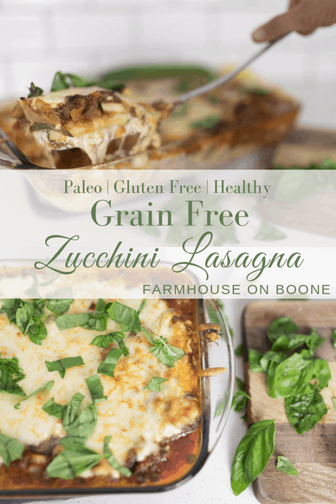 grain free zucchini lasagna