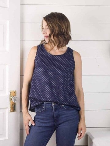 DIY basic tank for summer hot to sew a basic a line tank top
