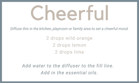 Cheerful essential oil diffuser blend