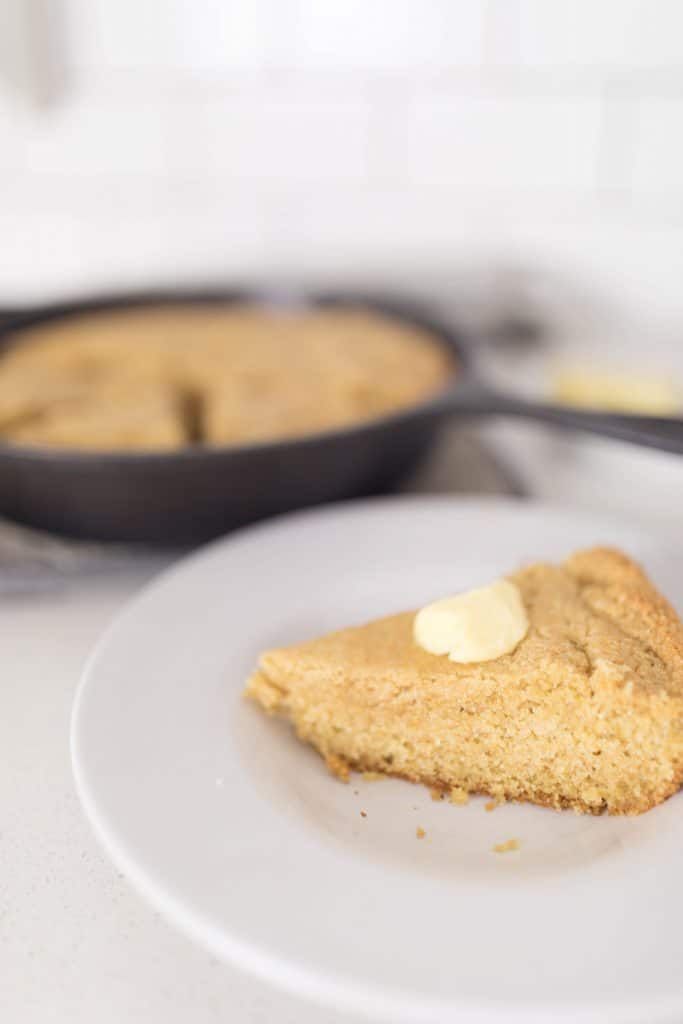 fluffy cast iron corn bread sweetened with honey from scratch cornbread