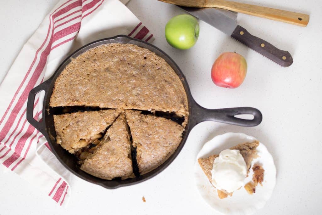 healthy apple pie recipe made with sourdough and einkorn maple syrup apple pie