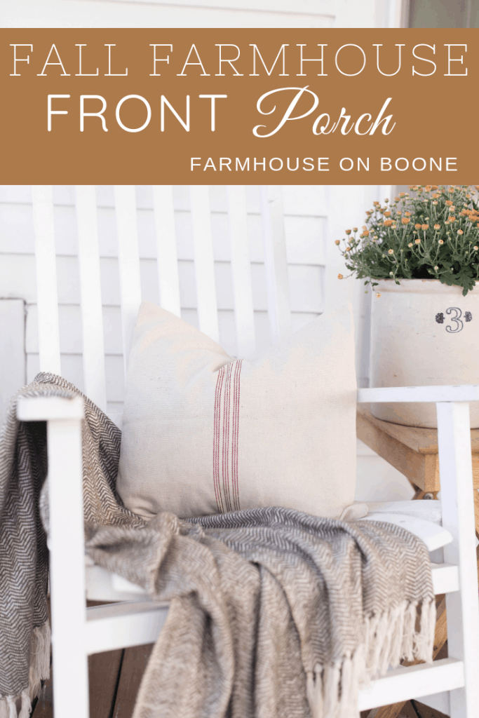 fall farmhouse front porch tour