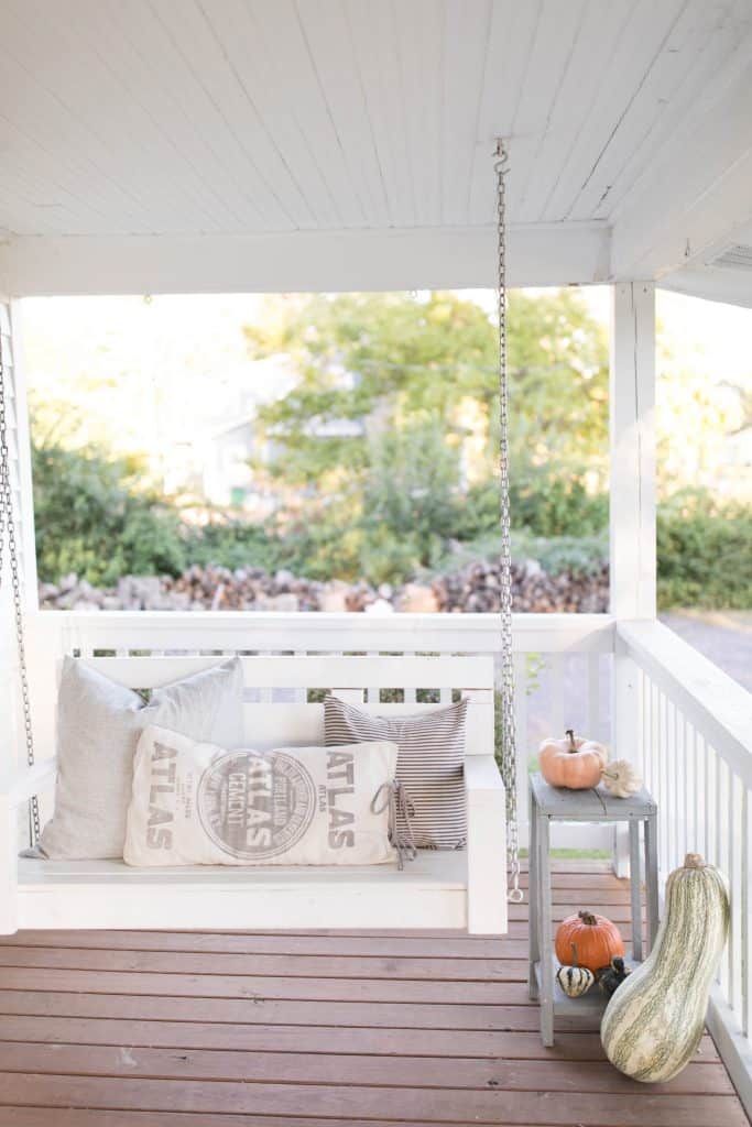 fall decorating for the front porch farmhouse style