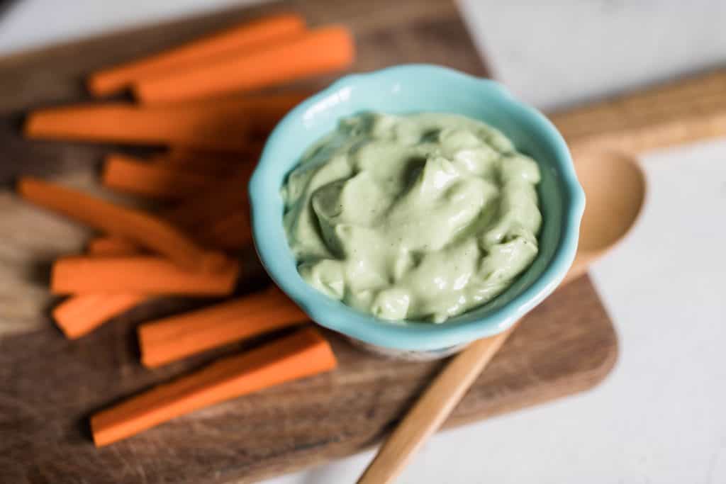 yogurt avocado aioli healthy veggie dip or sandwich spread recipe
