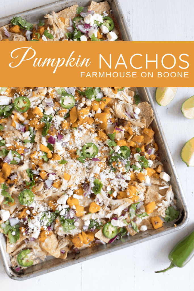 Pumpkin Sheet Pan Nachos Fall Appetizers 