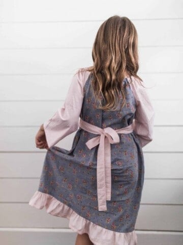 Simple fall peasant dress for girls peasant dress sewing tutorial