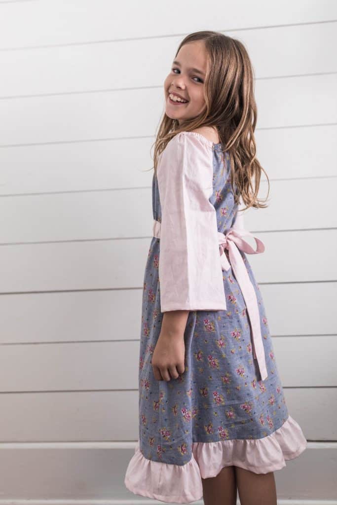 peasant dress pattern simple girls dress sewing tutorial